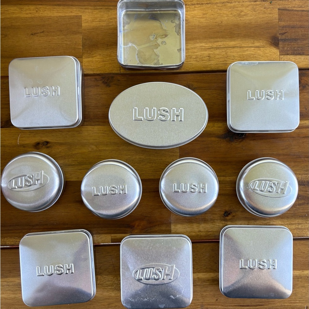 Lush Silver Storage Tin Collection